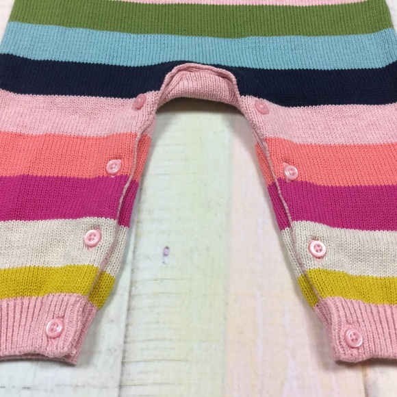 Gap Girls 6 12 18 Month Bright Sweater Romper - Picture 5 of 7